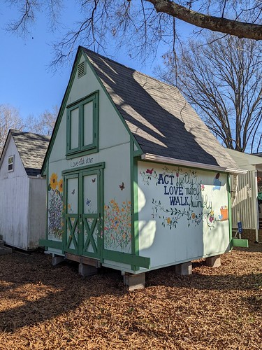 Shed at temporary location at Apex UMC | by Simple Gifts Garden