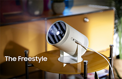The Freestyle is a 100-inch smart TV in disguise and includes a projector, speaker and ambient light rolled into one.