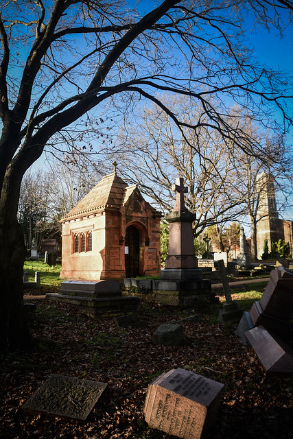 Doulton Mausoleum, West Norwood Cemetery, London, 9 January 2022