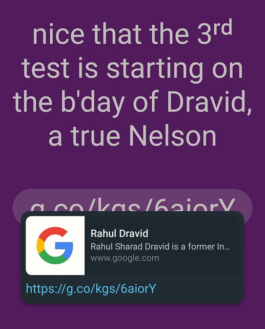 B'day of Dravid, a true Nelson