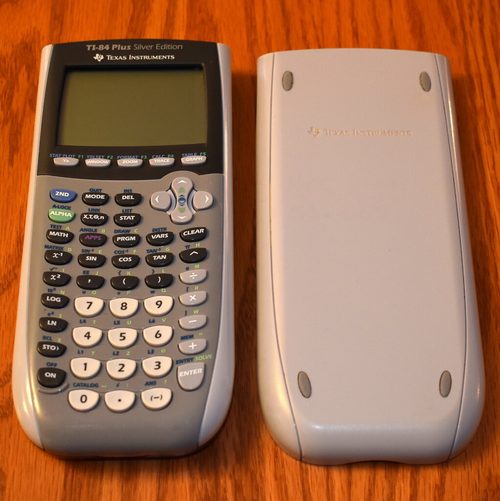 Texas Instruments Electronic Pocket Calculator, Model TI-84 Plus Silver Edition, Introduced In 2004