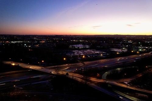 sunset picture view night aerial scenic saddle brook drone