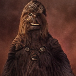 'a digital painting of Chewbacca by Willem van de Velde the Elder' minDALL-E Text-to-Image
