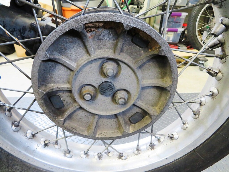 Rear Wheel Secured With 3 Nuts And Conical Spacers