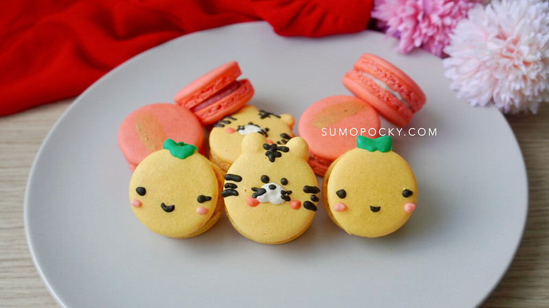 tiger macarons chinese new year