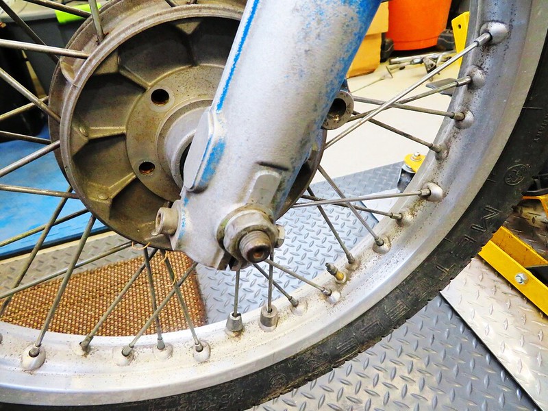 Front Axle Nut On Left Side Of Wheel