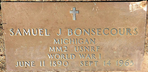 Samuel James Bonsecours (1890-1965) Grave Marker