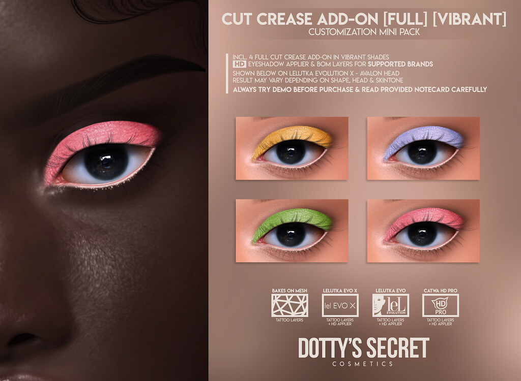 Dotty's Secret | Cut Crease Add-On – Full – Vibrant