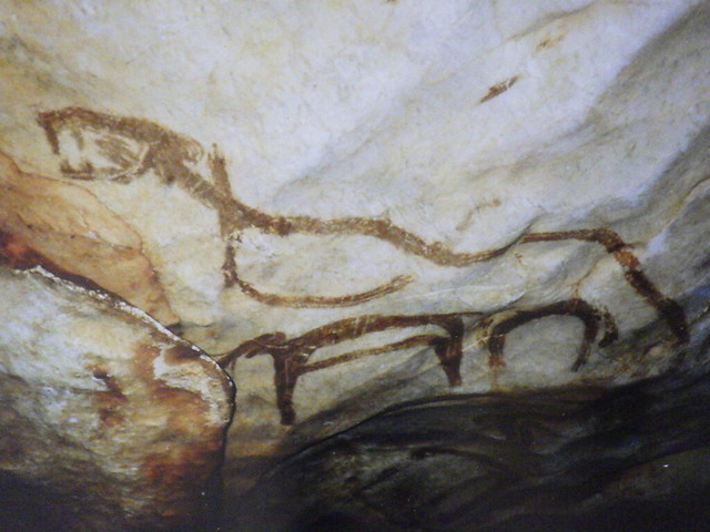 Grotte de La Baume-Latrone, Russan-Sainte-Anastasie : Grand plafond (détail)
