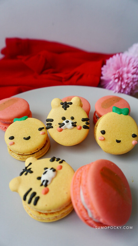 tiger macarons chinese new year