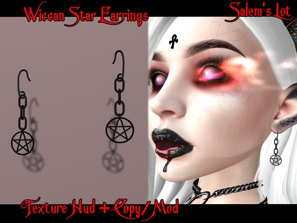 Wiccan Star Earrings!