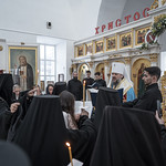 14 января 2022, Освящение креста на купол церкви свт. Алексия и монашеский постриг в Николаевском Клобуковом монастыре (Кашин)