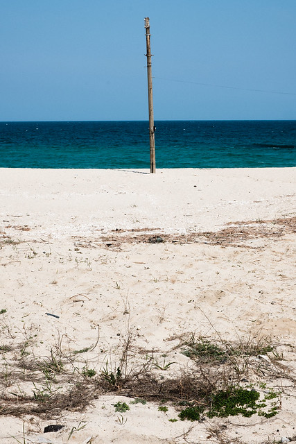 The Final Utility Pole on the Beach.