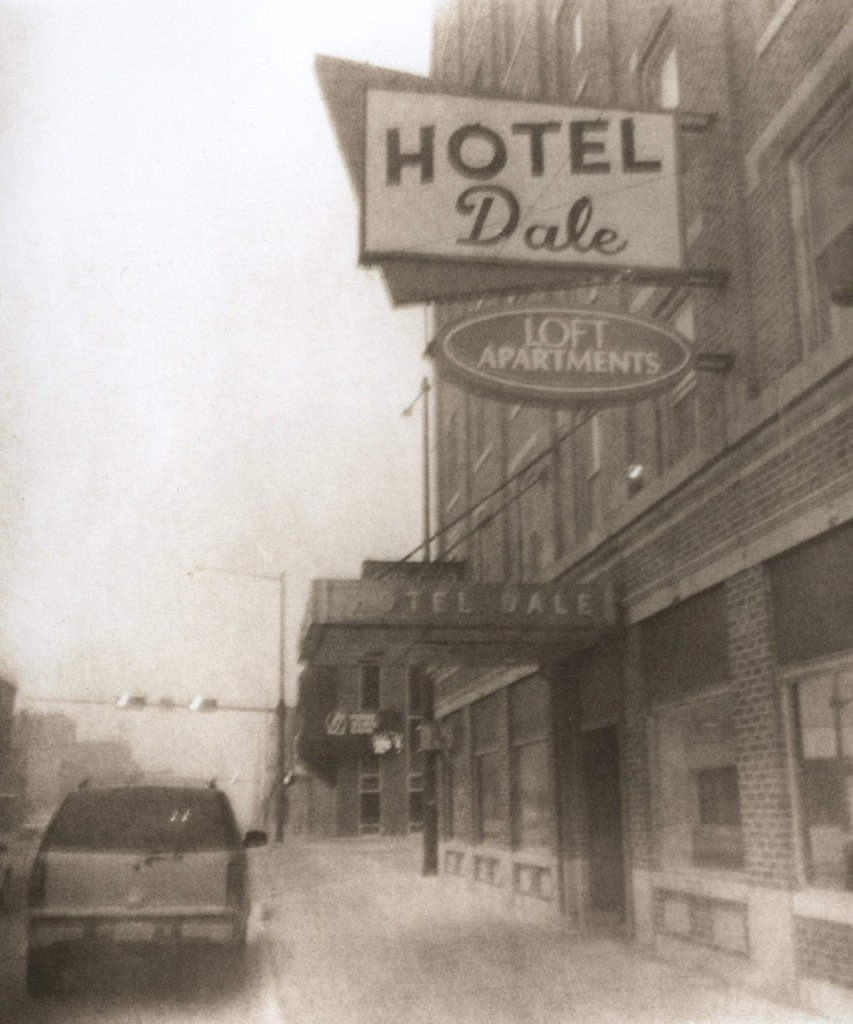 395 - Ansco Clipper - Hotel Dale at Holdrege, Nebraska - Lith Print