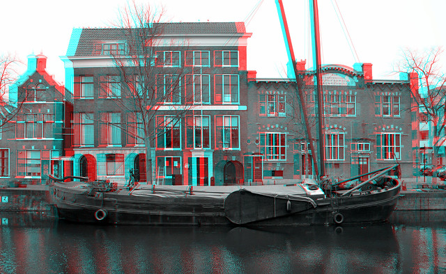 Boot Lange-Haven Schiedam 3D B&W