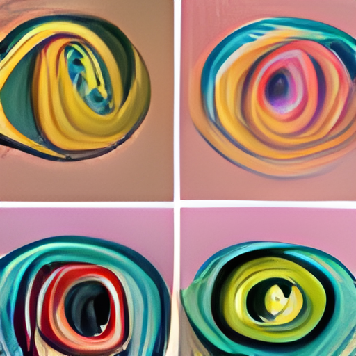 'a pastel of spirals made of plastic' ruDOLPH Text-to-Image