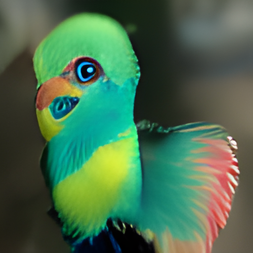 'a colorful parrot' ruDOLPH Text-to-Image