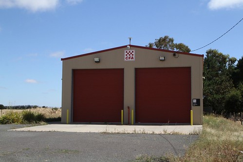 Modern CFA station at Mininera, Victoria