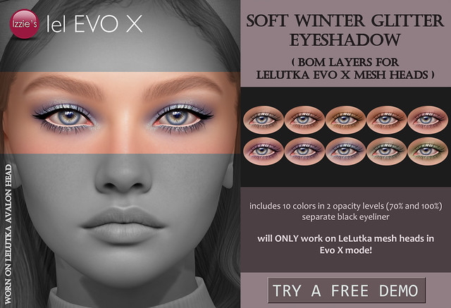 Soft Winter Glitter Eyeshadow (LeLutka Evo X) for Cozyfest