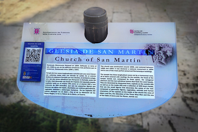 Ciri. Panel informativo Iglesia de San Martin s. XII