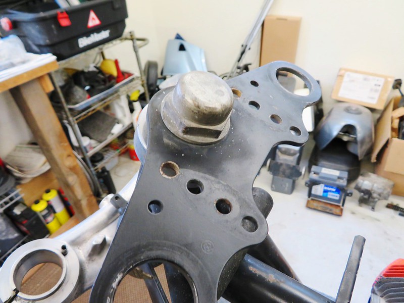 Steering Stem And Top Plate Are Secured With 36 mm Acorn Nut