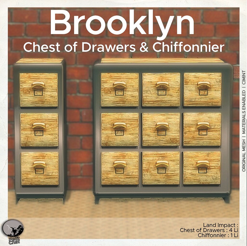 Brooklyn Chest of Drawers and Chiffonnier : New release (mainstore)
