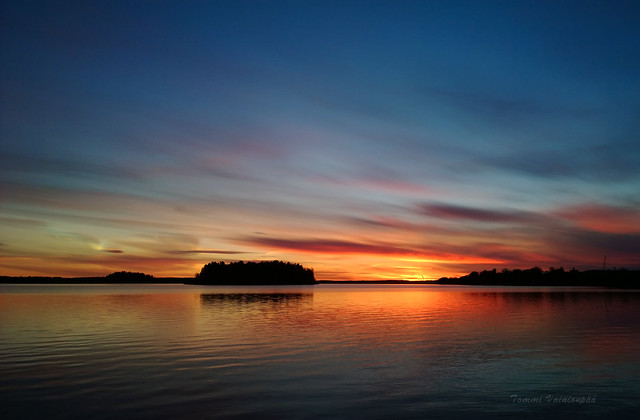 Sunset at Pyhäjärvi Tampere