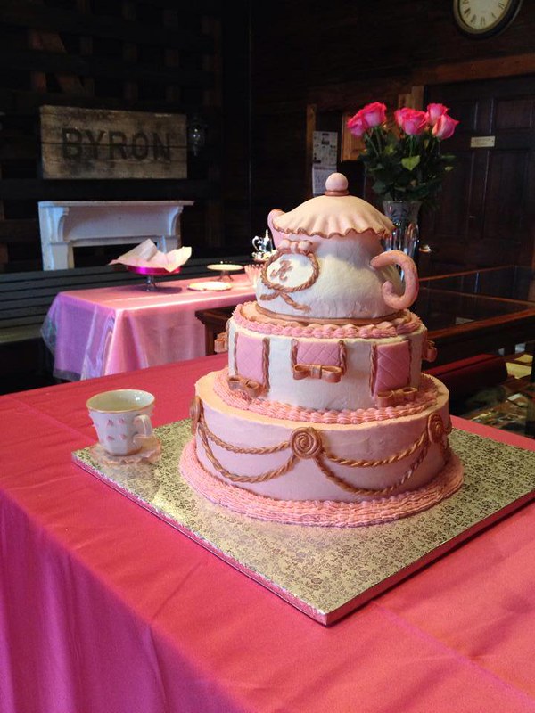 Teapot Cake by Mattie's Cakes and Embroidery