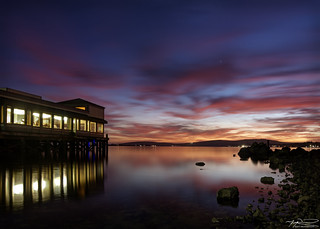 Sunset Reflection Bodega Bay