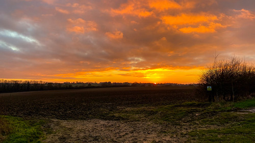 Winter Sunset by Martin Pettitt, Little Whelnetham, Bury St Edmunds 16-1-20222022 clouds england sunset winter suffolk january buryst