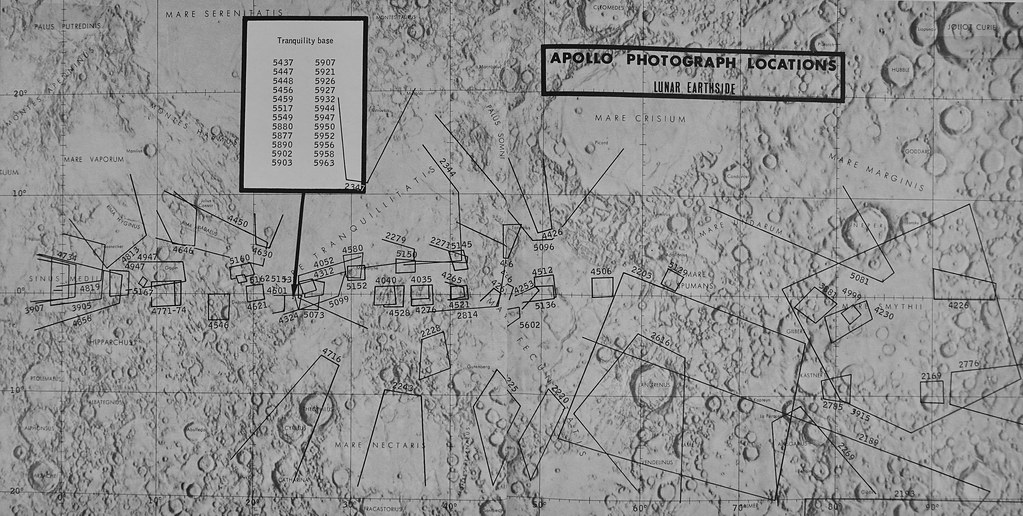 Lunar Landing Site Photo Coverage from Apollos 8, 10 and 11 - a photo ...