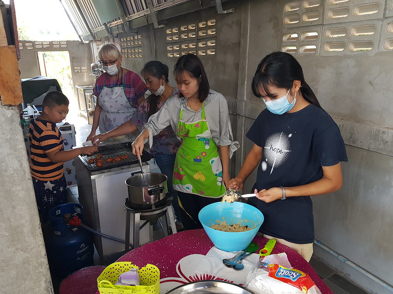 Making Fritters in Thanya 9