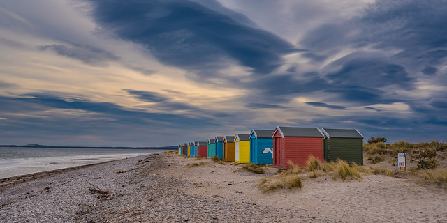 Findhorn Beach Huts in Colour {Explored}