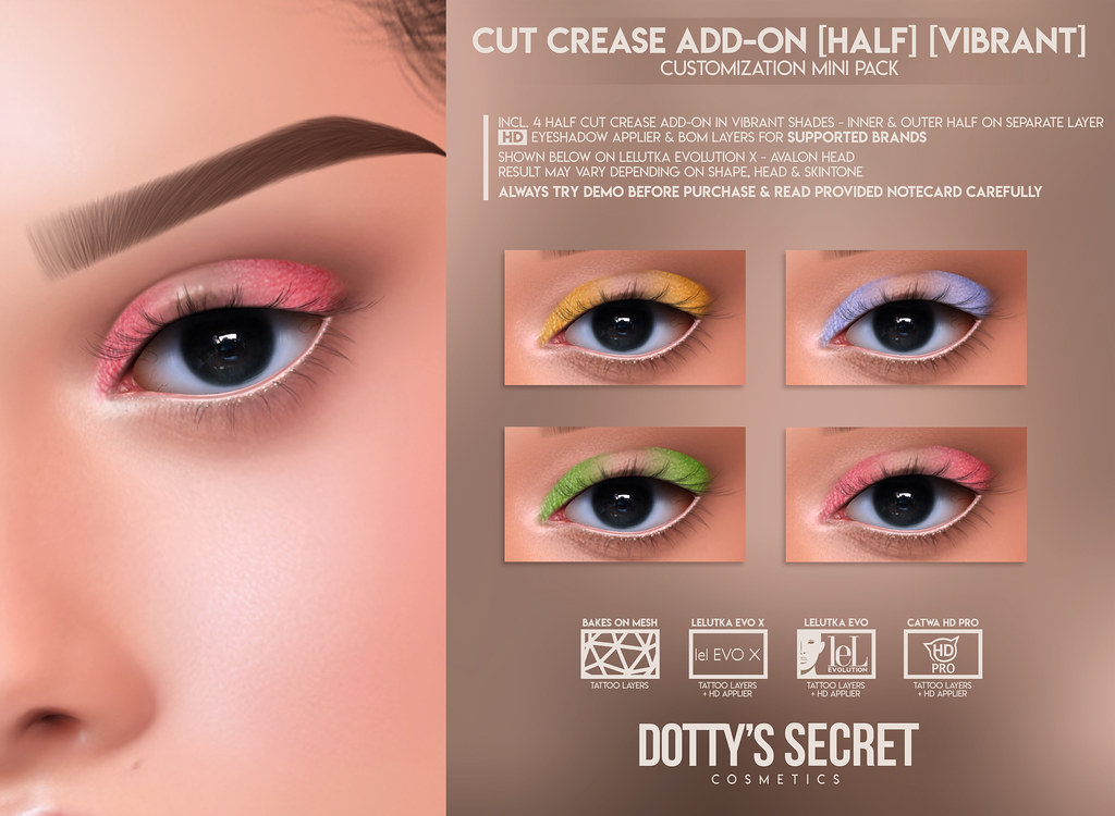 Dotty's Secret | Cut Crease Add-On – [HALF] [VIBRANT]
