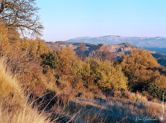 Golden hour in the Alpujarras in autumn/winter.