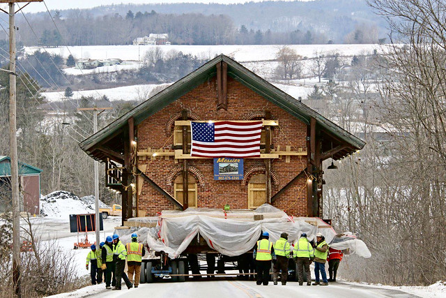 150-year-old rail depot on the move