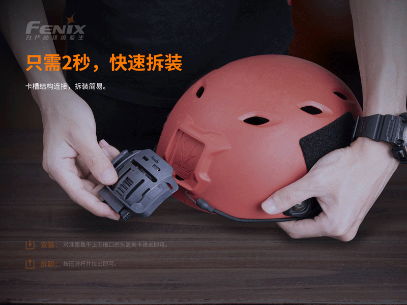 錸特光電 FENIX ALG-04 頭盔夾  (1)
