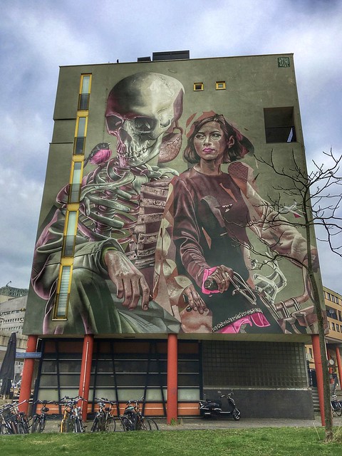 Stunning beautifully mural in Rotterdam by Telmo Miel and Smug
