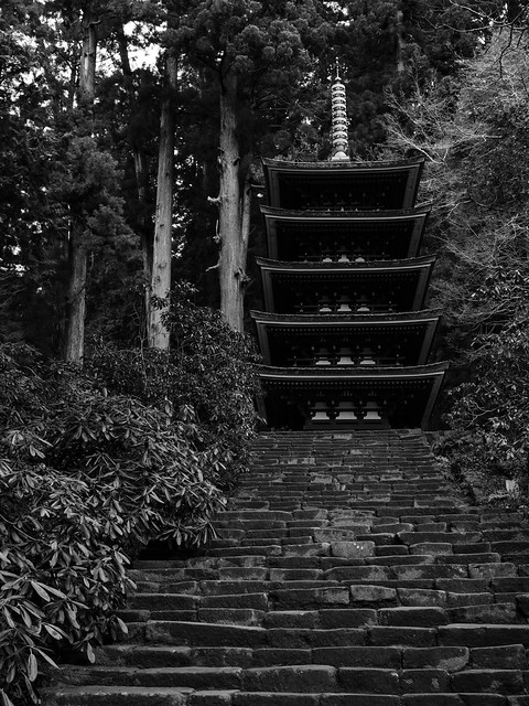 Monochrome of Muroji Temple