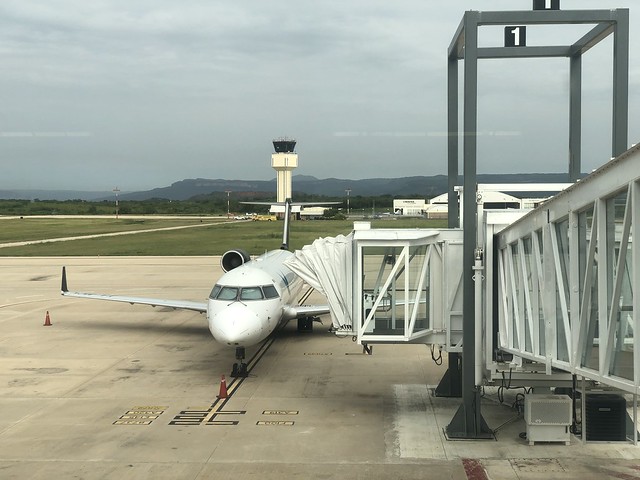 Avión de Aeromexico en el aeropuerto de Tuxtla Gutiérrez (Chiapas, México)