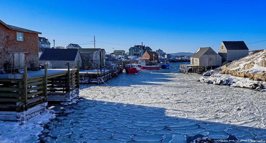 Icey inlet at Peggy's Cove