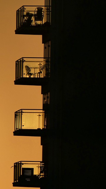 Balconies in Silhouette