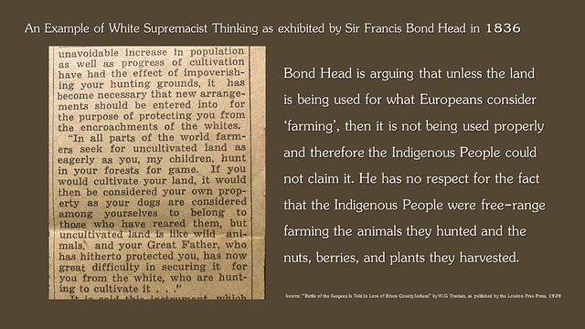 Indigenous Education: An Example of White Supremacist Thinking as exhibited by Sir Francis Bond Head in 1836