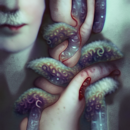 'tentacles by Johanna Marie Fosie' CLIP Guided Deep Image Prior