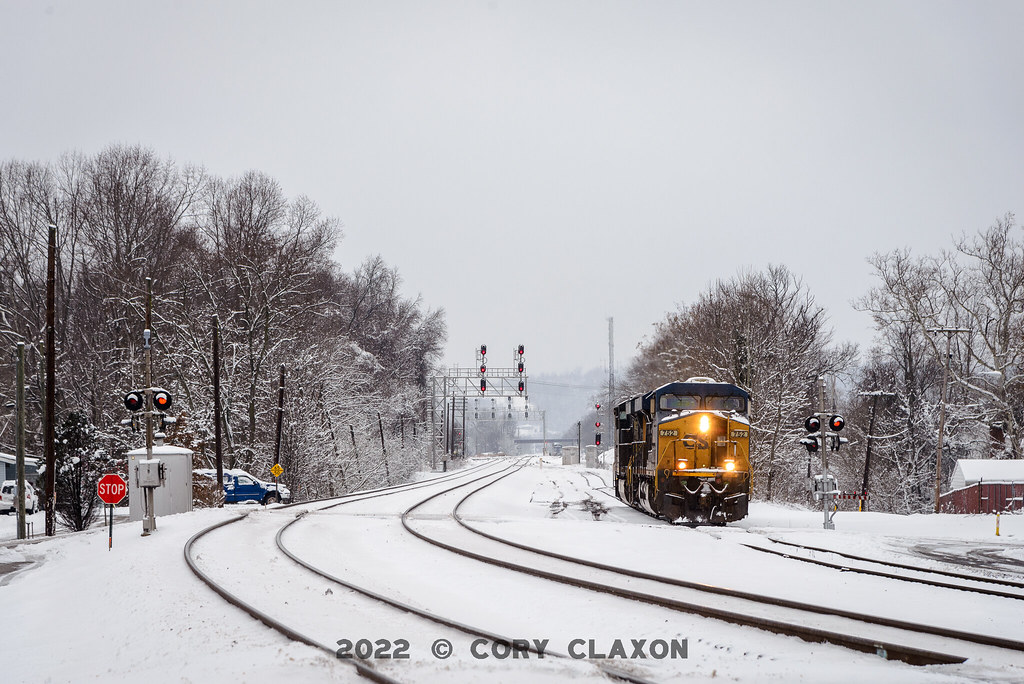 CSX Power in the Snow