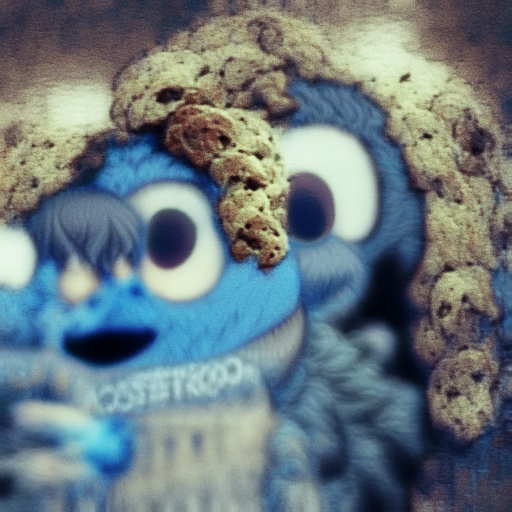 'Cookie Monster' CLIP Guided Deep Image Prior