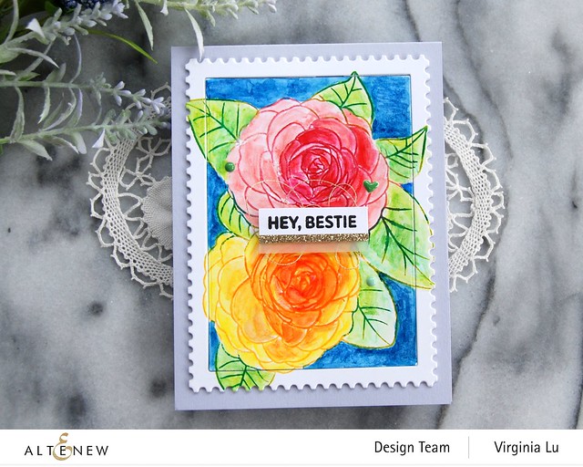 Altenew-PAF Camellia Waterhouse -Mega Stamp Frames Die Set-Woodless Watercolor Pencil 24 Set -002