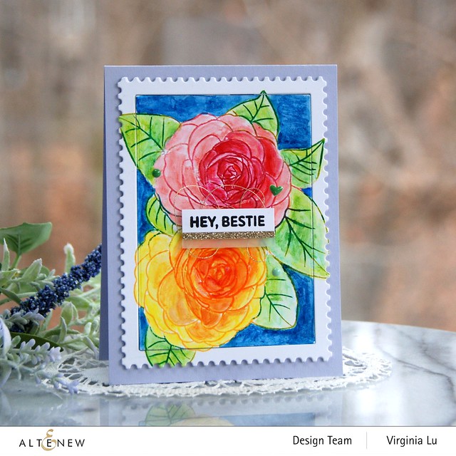 Altenew-PAF Camellia Waterhouse -Mega Stamp Frames Die Set-Woodless Watercolor Pencil 24 Set