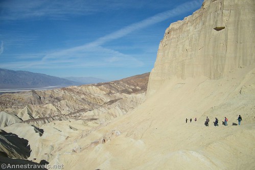 Hiking the Badlands Trail in Death Valley National Park, California