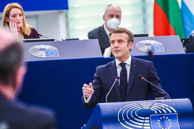 Members debated the French Presidency’s priorities with Emmanuel Macron